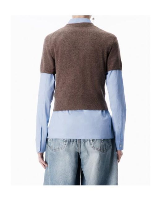 Alexander Wang Brown Layered Long-Sleeve Shirt