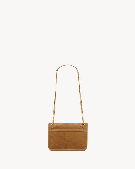 Saint Laurent Natural Niki Mini Shoulder Bag