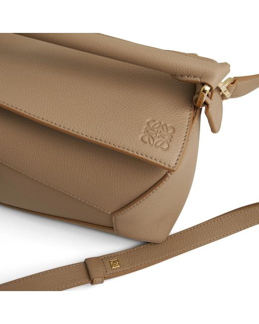 Loewe White Puzzle Small Tote Bag