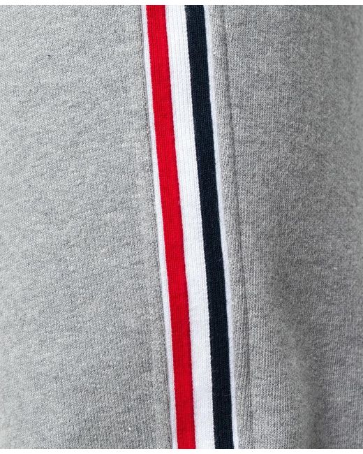 Thom Browne Gray Rwb Stripe Track Pants for men