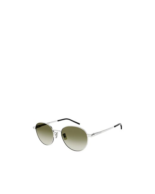 Saint Laurent Metallic Round-Frame Sunglasses for men