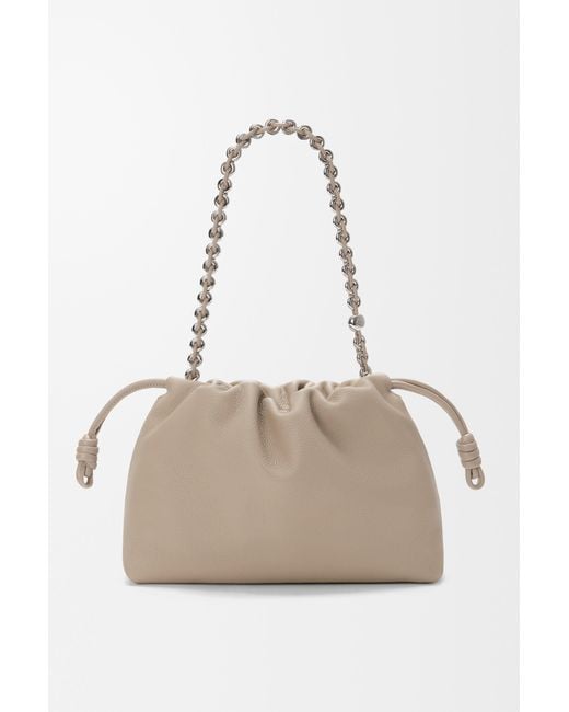 Loewe Gray Flamenco Medium Shoulder Bag