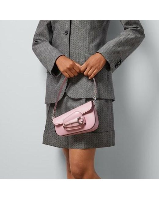 Gucci Pink Horsebit 1955 Mini Shoulder Bag
