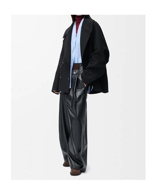 Loewe Black Double-Breasted Coat