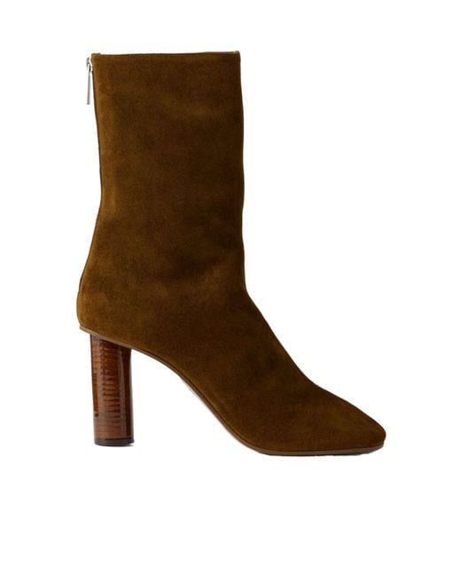 Paris Texas Brown Suede Ankle Boots