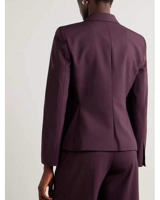 Theory Purple Wool Blend Suit Jacket