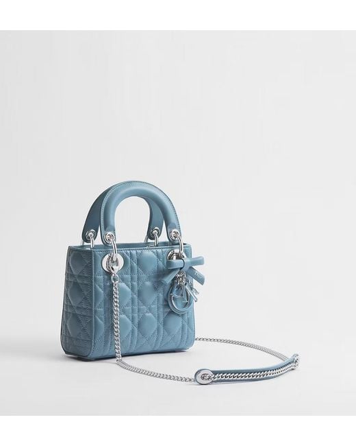 Dior Blue Mini Lady Shoulder Bag