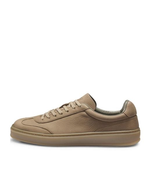 Boss Brown Color Block Sneakers for men