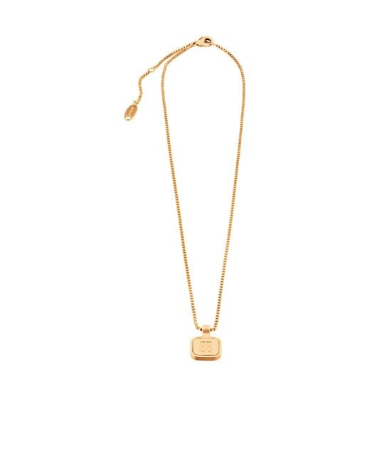 Balenciaga White Nano Square Long Necklace