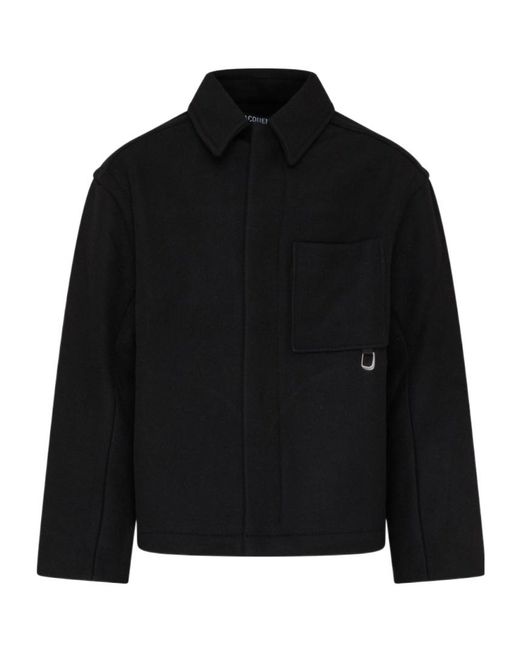 Jacquemus Black Long-Sleeved Casual Jacket for men