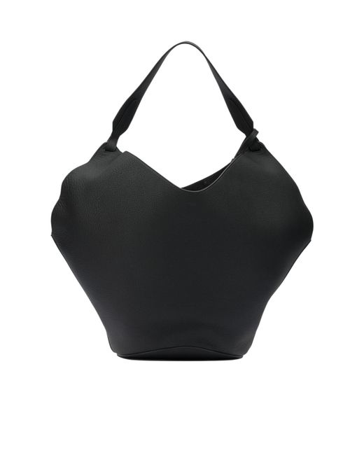 Khaite Black Lotus Medium Shopping Bag