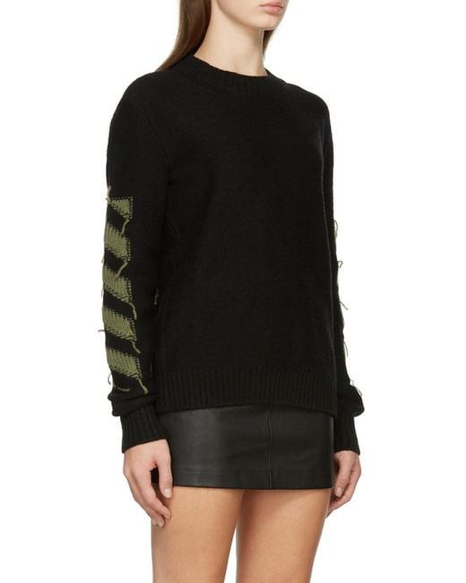 Off-White c/o Virgil Abloh Black Arrows Motif Knitted Jumper for men