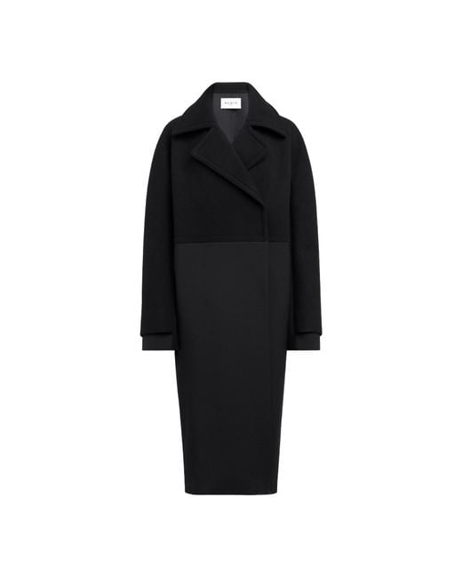 Alaïa Black Alaïa Collar Long-Sleeved Coat