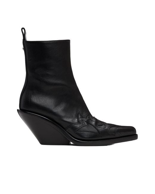 Ann Demeulemeester Black Heimo Ankle Boots