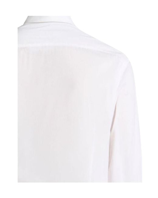 Etro White Plain-Coloured Button-Down Shirt for men