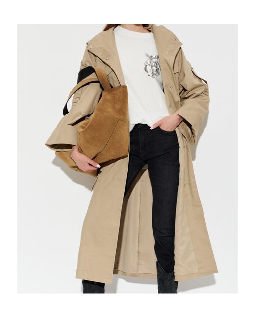 AllSaints Natural Long-Sleeved Coat