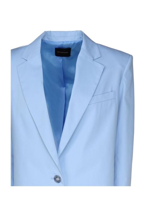 ANDAMANE Blue Single-Breasted Blazer