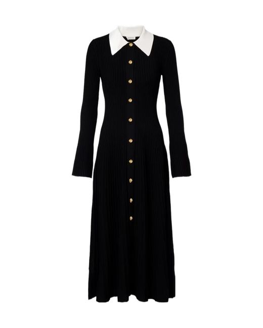 Jonathan Simkhai Black Philippa Shirt Dress