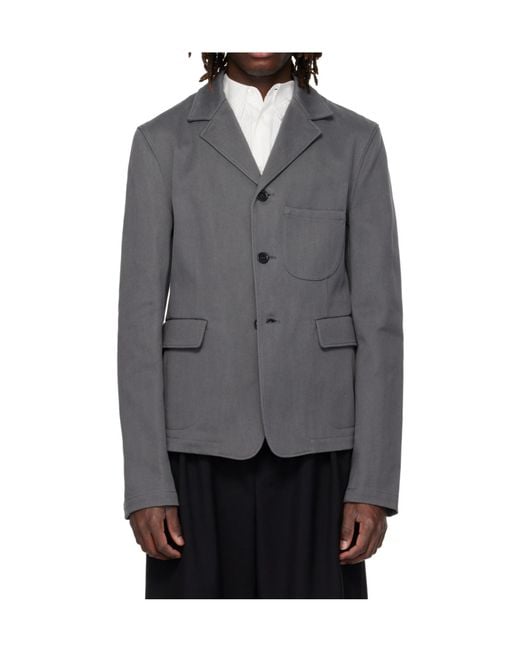 Rier Gray Collared Denim Jacket for men