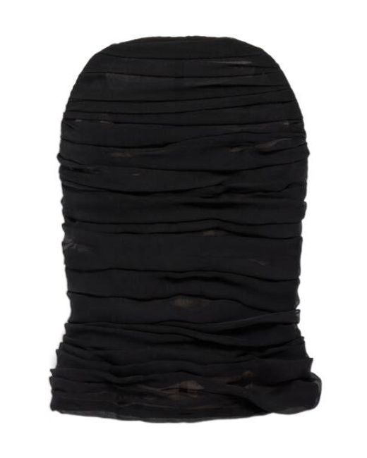 Balenciaga Black Fitted Bustier Top