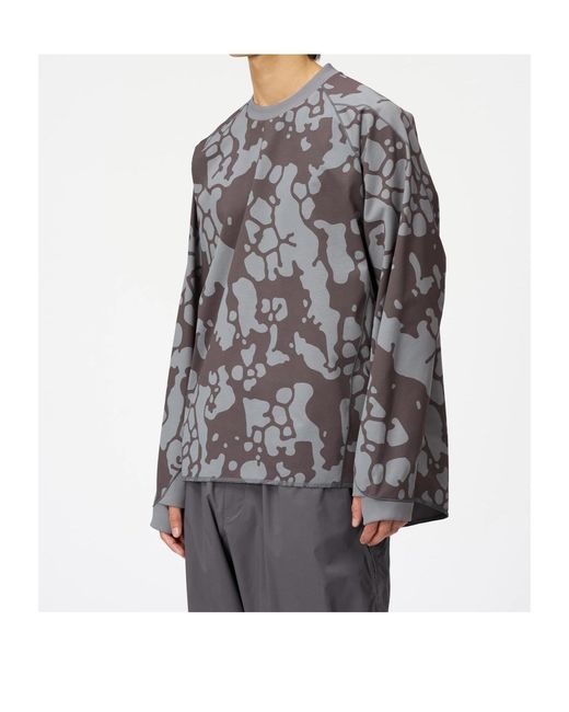 Goldwin Gray Crew Neck Sweater for men