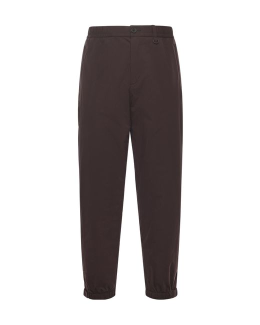 Herno Brown Laminar Elastic-Waist Pants for men