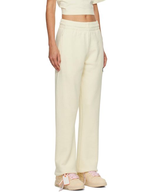 Off-White c/o Virgil Abloh White Logo Printed Tapered Leg Pants