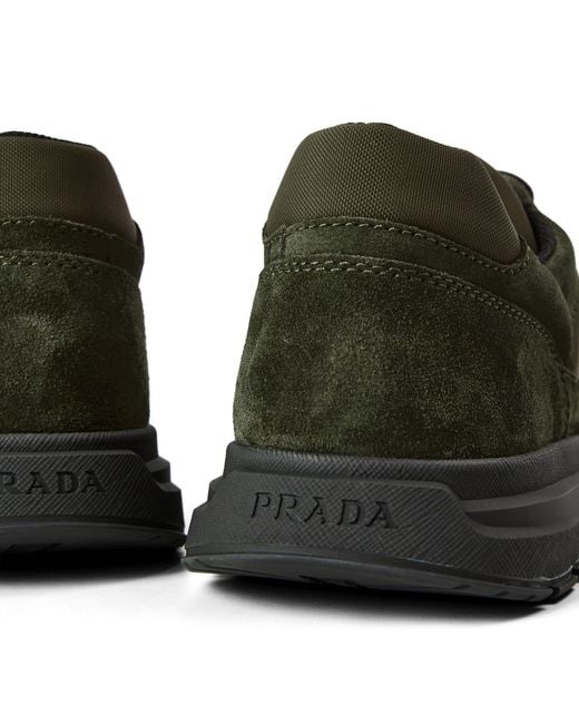 Prada Green Running Sneakers for men