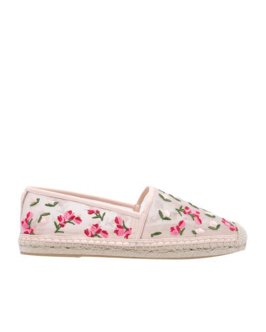 Stuart Weitzman Pink Round Toe Espadrilles