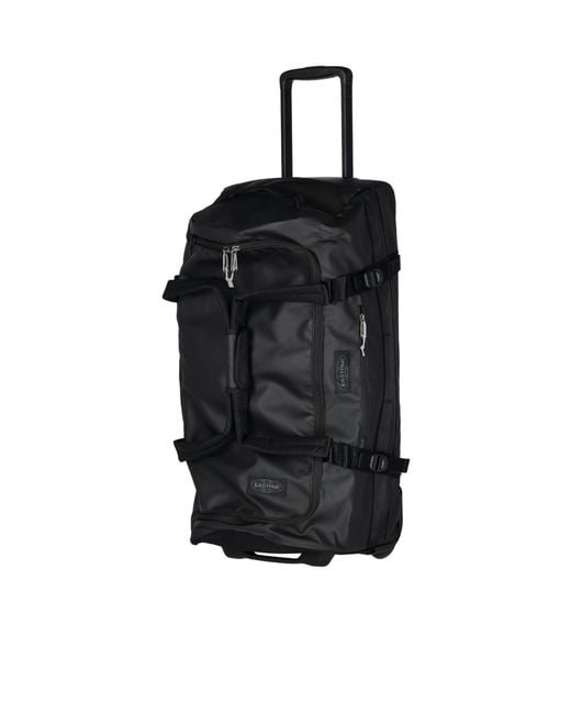 Eastpak Black Duffle Pack Wheel Tarp Luggage for men