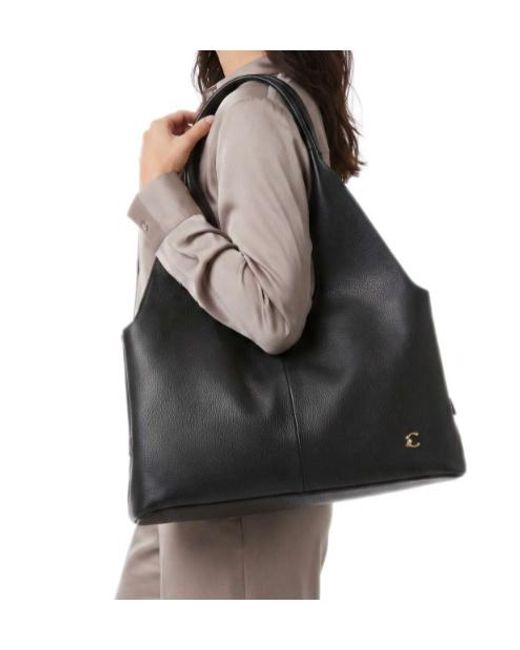 Coccinelle Blue Slouchy Shoulder Bag