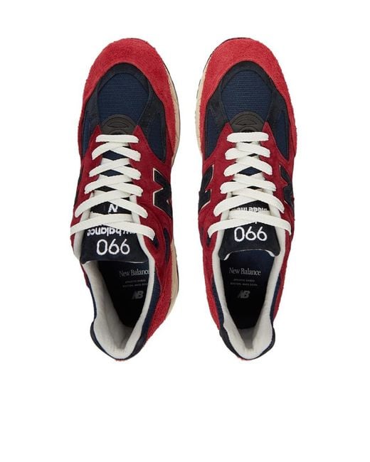 New Balance Red Low-Cut Casual Sneakers for men