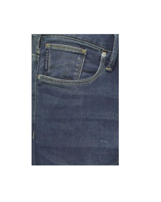 Armani Jeans Blue Logo Jeans for men