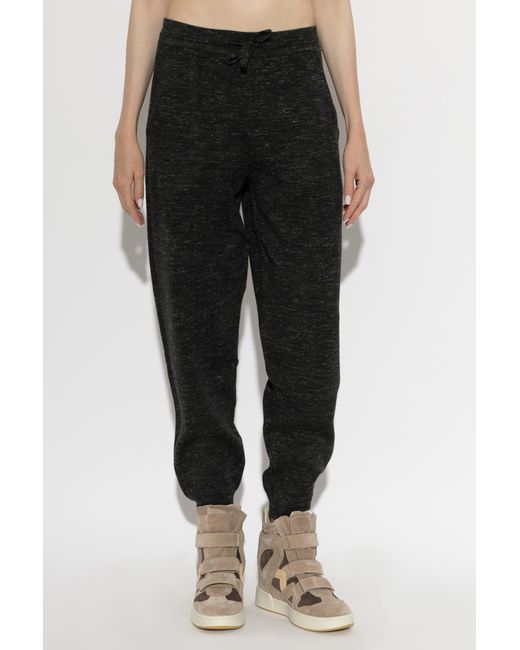 Isabel Marant Black Drawstring Sweatpants