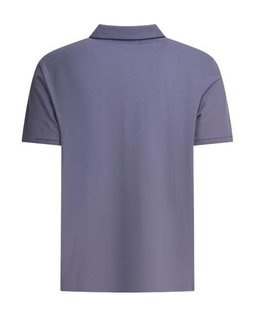 C P Company Blue Double-Button Polo Shirt for men
