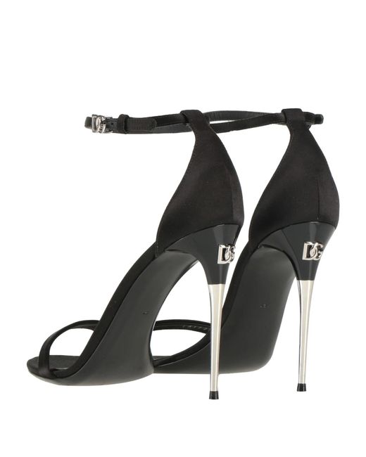Dolce & Gabbana Metallic Solid Color Sandals