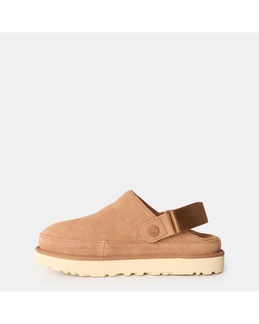 Ugg Natural Goldenstar Logo Detail Sandals