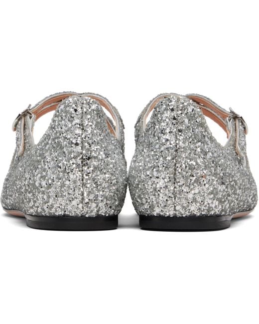 Bally White Beliska Ballet Flats