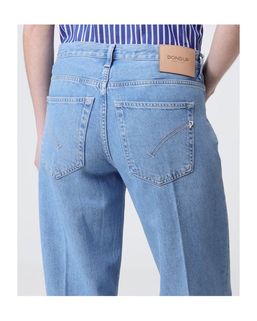Dondup Blue Jacklyn Straight Leg Jeans