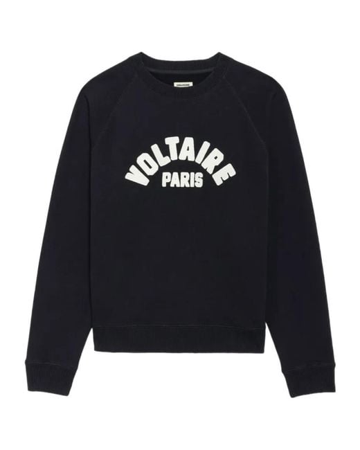 Zadig & Voltaire Blue Sweatshirt Sunco for men
