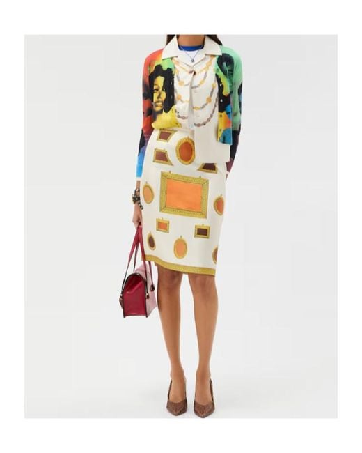 Versace Multicolor The Party Printed Cardigan