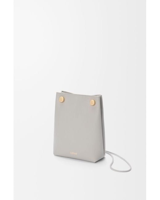 Loewe Gray Logo Shoulder Bag