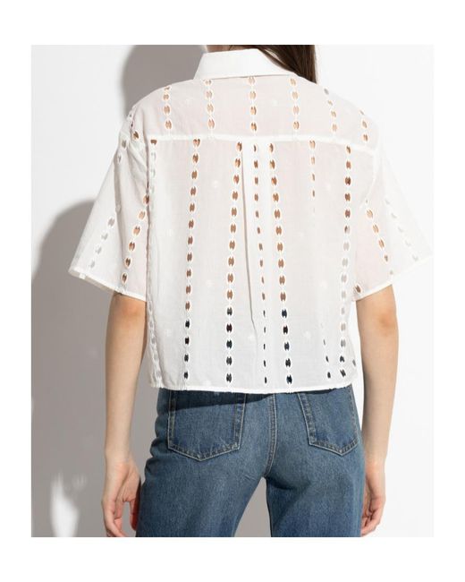 Anine Bing White Top 'Lincoln'