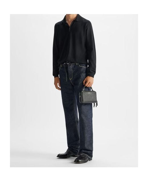 Fendi Gray Long Jeans for men
