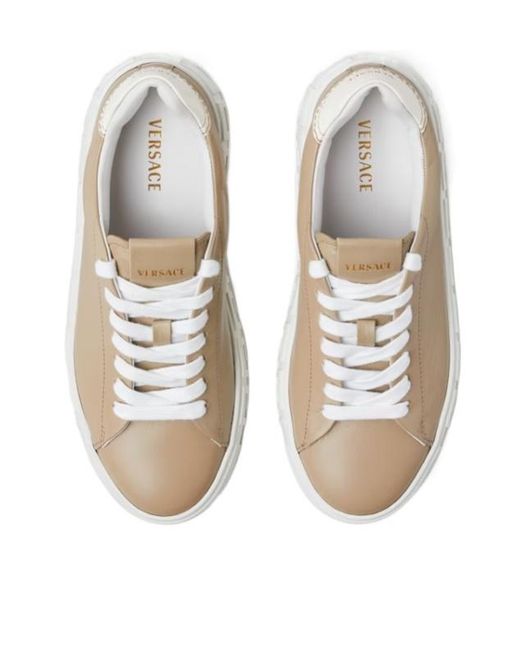 Versace Multicolor Greca Leather Sneakers