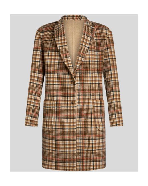 Etro Natural Single-Breasted Reversible Coat for men