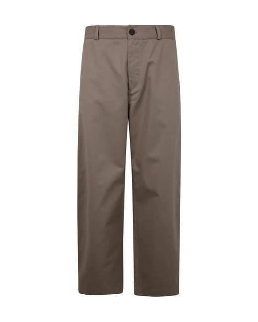 Studio Nicholson Brown Belt-Loop Casual Pants for men