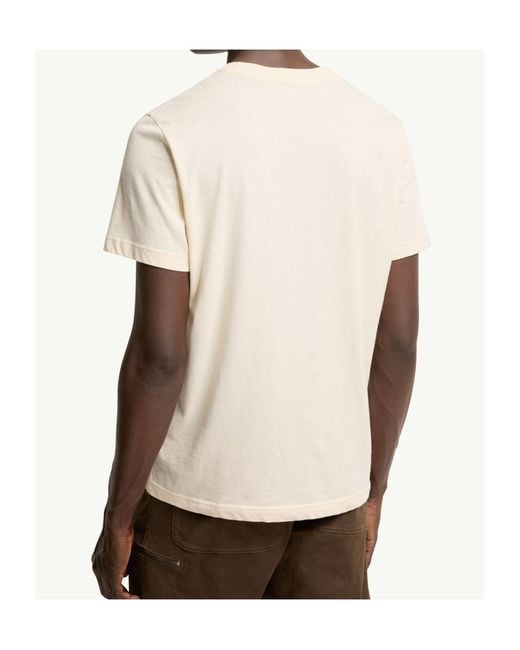 Moncler White Logo Cotton Jersey T-Shirt for men