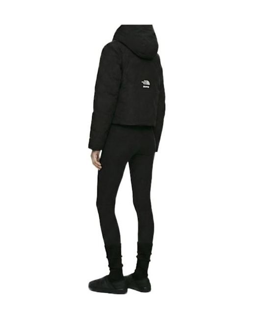 The North Face Black Short Hooded Down Jacket