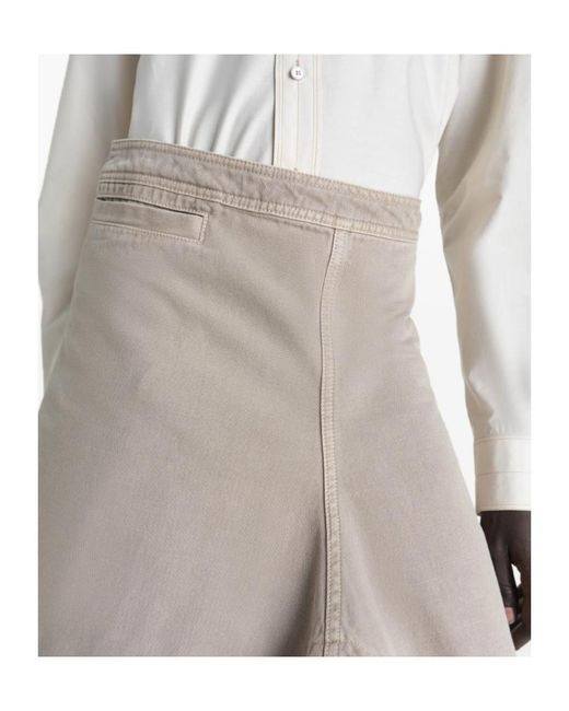 Lemaire White Asymmetric Skirt